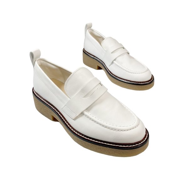 EVERLANE The Gum Sole Penny Loafer in White - Picture 1 of 11